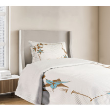 Floral Frame Bedspread Set