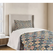 Portuguese Tiles Motif Bedspread Set