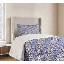 Geometric Azulejo Design Bedspread Set