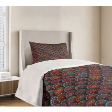 Scale Mandala Design Bedspread Set