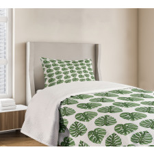 Palm Leaves Nature Bedspread Set