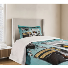 Records Speakers Bedspread Set