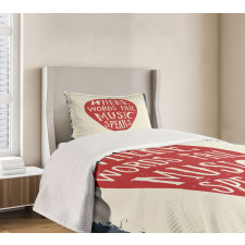 Musical Slogan Pick Bedspread Set