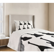 Guitar Silhouettes Bedspread Set