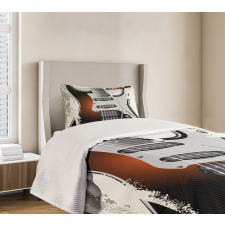 Retro Grunge Guitar Bedspread Set