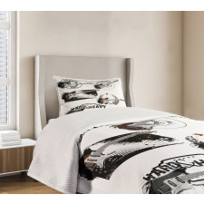 Electric Guitars Bedspread Set