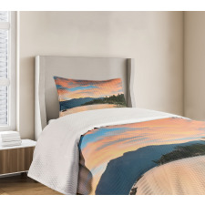 Sunset at Lake Tahoe USA Bedspread Set