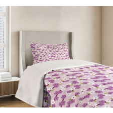 Cherry Branches Bloom Bedspread Set