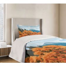 Digital Autum Season Bedspread Set