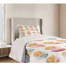 Infants Funny Sleep Bedspread Set
