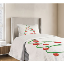 Abstract Xmas Tree Bedspread Set