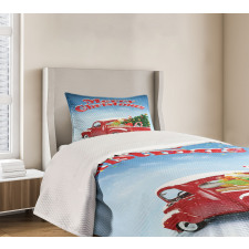 Pickup Truck Ornate Bedspread Set