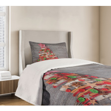 Tree Bottons Star Bedspread Set