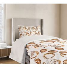 Java Stains Watercolor Bedspread Set