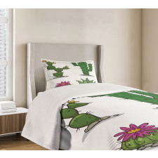 Mexican Flora Pattern Bedspread Set