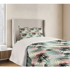 Summer Palm Trees Fern Bedspread Set