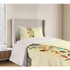 Historic Border Bedspread Set