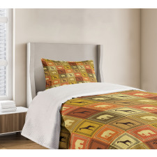 Savanna Animal Frames Bedspread Set