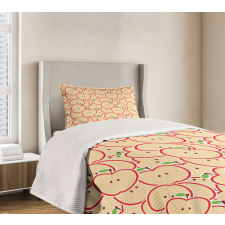 Organic Eating Cartoon Bedspread Set