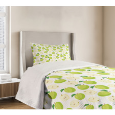 Cartoonish Fruit Anatomy Bedspread Set