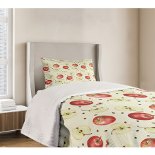 Seeds of Winter Fruits Bedspread Set