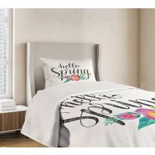 Springtime in Watercolors Bedspread Set