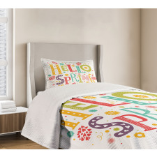 Colorful Spring Elements Bedspread Set