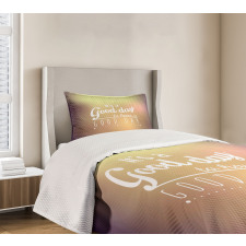 Day Words Bedspread Set