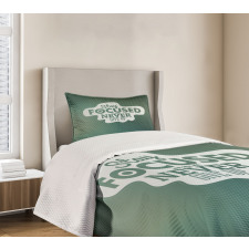 Stay Focused Words Bedspread Set