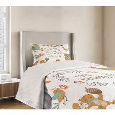 Cartoon Festival Bedspread Set