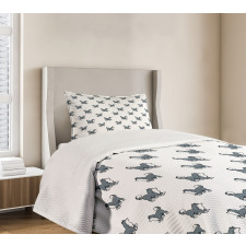 Siberian Husky Puppy Bedspread Set