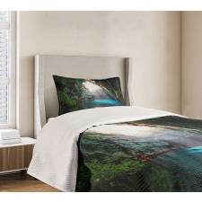 Melissani Lake Kefalonia Bedspread Set