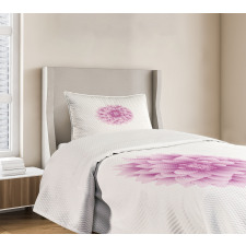 Purple Dahlia with Magenta Bedspread Set