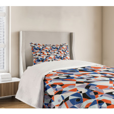 Colors Shapes Grid Bedspread Set