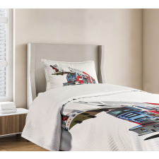 911 Emergency Firetruck Bedspread Set