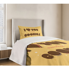 Chocolate Cookie Bedspread Set