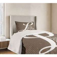 Motivation Word Bedspread Set