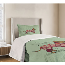 Animal in Clothes Bedspread Set