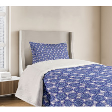 Blue Mosaic Bedspread Set