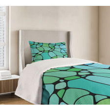 Mosaic Abstract Composition Bedspread Set