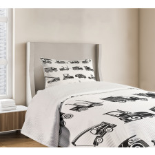 Heavy Machinery Mining Bedspread Set