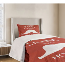 Ho Ho Ho Mustache Bedspread Set