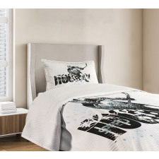 Grunge Player Sketch Bedspread Set