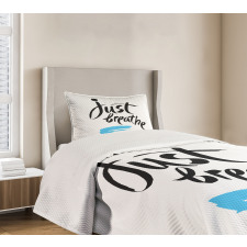 Words Calligraphy Bedspread Set