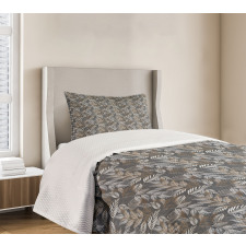 Rustic Branches Leaves Bedspread Set