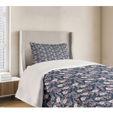 Magnolia and Roses Bedspread Set