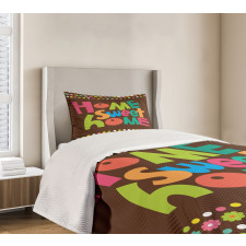 Colorful Funky Bedspread Set