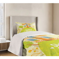 Cottage Garden Bedspread Set