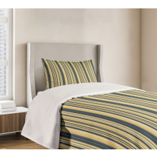 Retro Vertical Lines Bedspread Set