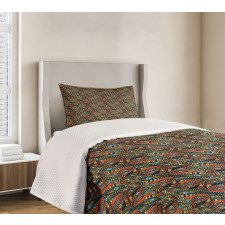 Abstract Waves Pattern Bedspread Set